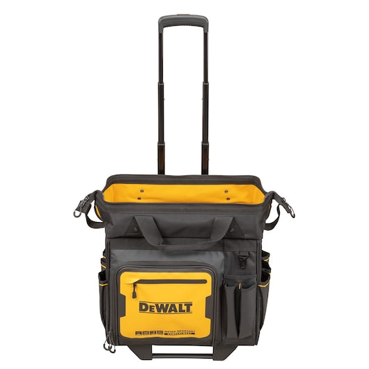 DEWALT Black/Yellow Polyester 12.125-in Zippered Rolling Tool Roll