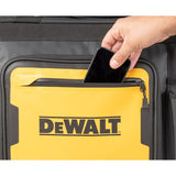 DEWALT Black/Yellow Polyester 12.125-in Zippered Rolling Tool Roll