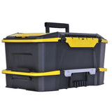 STANLEY Click 'N Connect 20 in. Deep 1-Touch Latch Tool Box with Lid Organizers