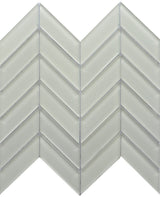 Emser Edge Chevron Glass Mosaic Tile, Cream – 10-Pack (10 in. x 12 in. sheets)