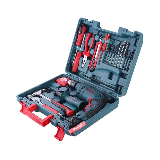 Electric Impact Drill Ronix RS-0001 for Industrial or Home Use Portable Professional Mashine 650W Power Impact Drill Kit