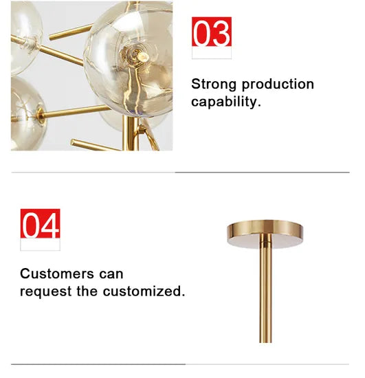 DLSS Lighting Energy Saving Iron Glass Material LED Lighting