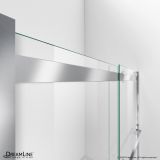 DreamLine Essence-H 44 to 48 in. x 76 in. Semi-Frameless Bypass Sliding Shower Door, Brushed Nickel