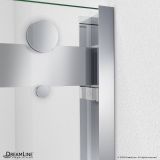 DreamLine Essence-H 44 to 48 in. x 76 in. Semi-Frameless Bypass Sliding Shower Door, Brushed Nickel