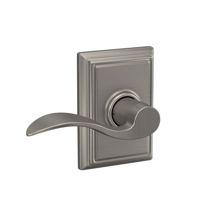 Schlage Accent Satin Nickel Passage Hall/Closet Door Lever with Addison Trim