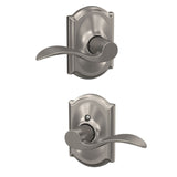Schlage Accent Aged Bronze Passage Hall/Closet Door Lever with Camelot Trim