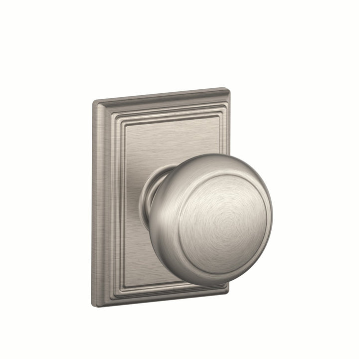 Schlage Andover Aged Bronze Passage Hall/Closet Door Knob with Addison Trim