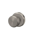 Schlage Bowery Matte Black Passage Hall/Closet Door Knob with Greyson Trim