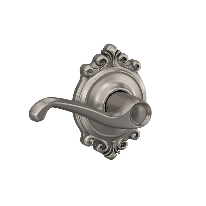 Schlage Flair Aged Bronze Passage Hall/Closet Door Lever with Brookshire Trim