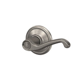 Schlage Flair Bright Brass Passage Hall/Closet Door Lever