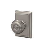 Schlage Georgian Satin Nickel Passage Hall/Closet Door Knob with Addison Trim