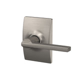 Schlage Latitude Satin Nickel Passage Hall/Closet Door Lever with Century Trim
