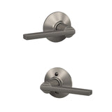 Schlage Latitude Satin Nickel Passage Hall/Closet Door Lever, 4-Pack