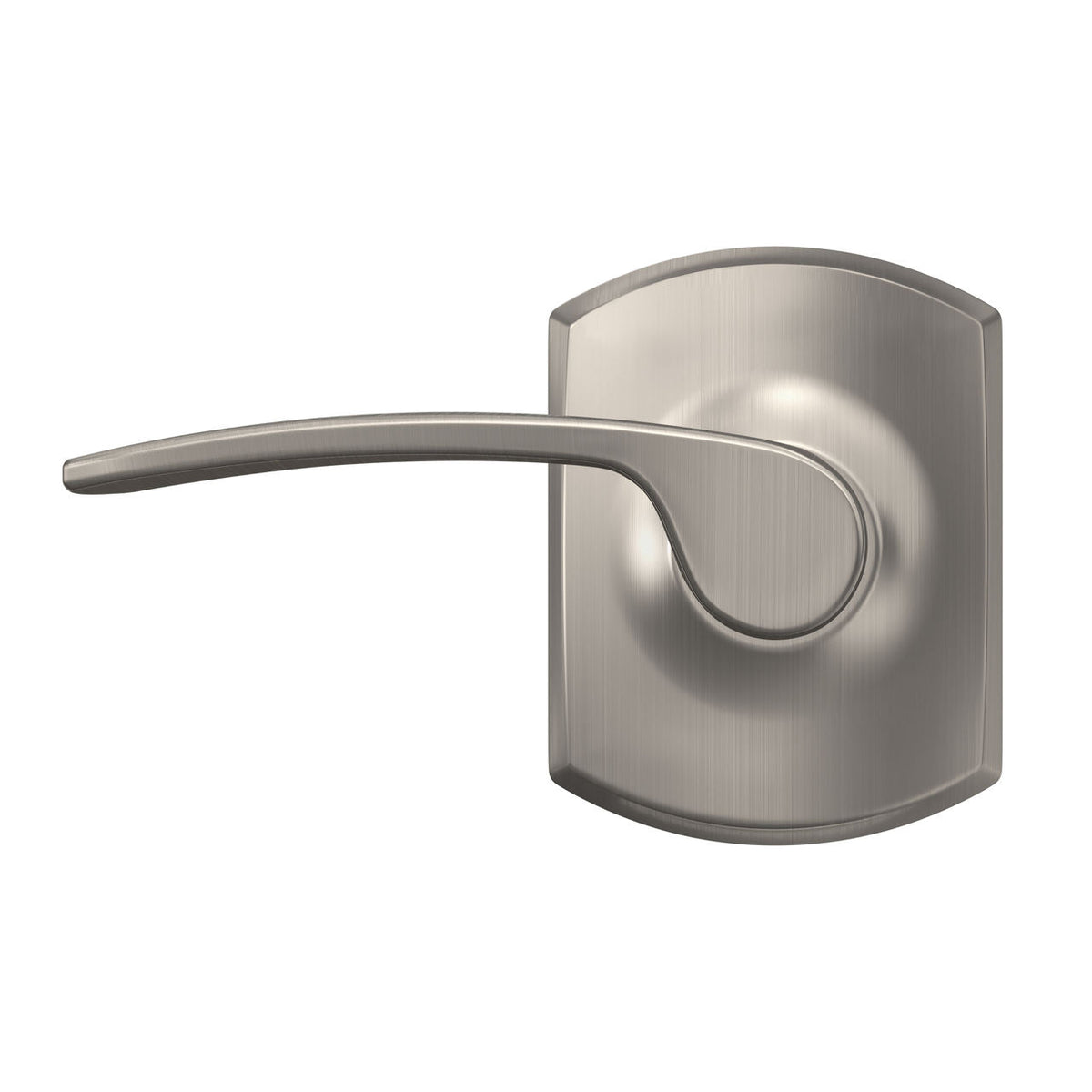Schlage Merano Passage Hall/Closet Door Lever with Greenwich Trim, Matte Black