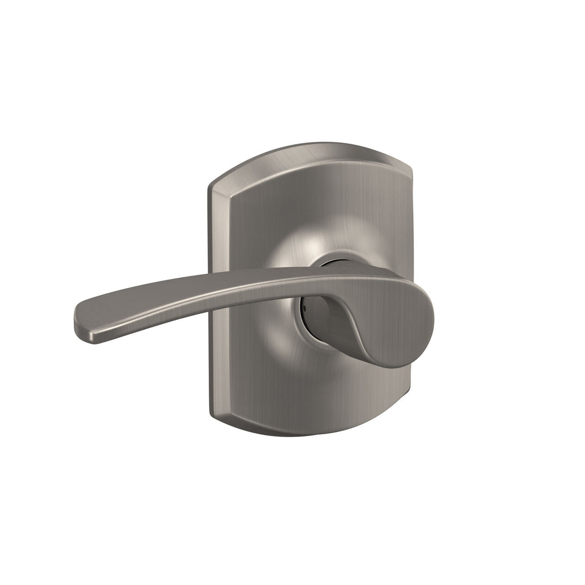 Schlage Merano Passage Hall/Closet Door Lever with Greenwich Trim, Matte Black