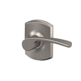 Schlage Merano Passage Hall/Closet Door Lever with Greenwich Trim, Matte Black