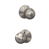 Schlage Orbit Satin Chrome Passage Lockset, ANSI Grade 2, 1-3/4 in Door Thickness