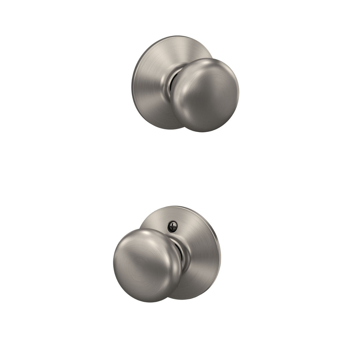 Schlage Plymouth Series Bright Brass Passage Hall/Closet Door Knob