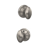 Schlage Siena Aged Bronze Passage Hall/Closet Door Knob with Wakefield Trim