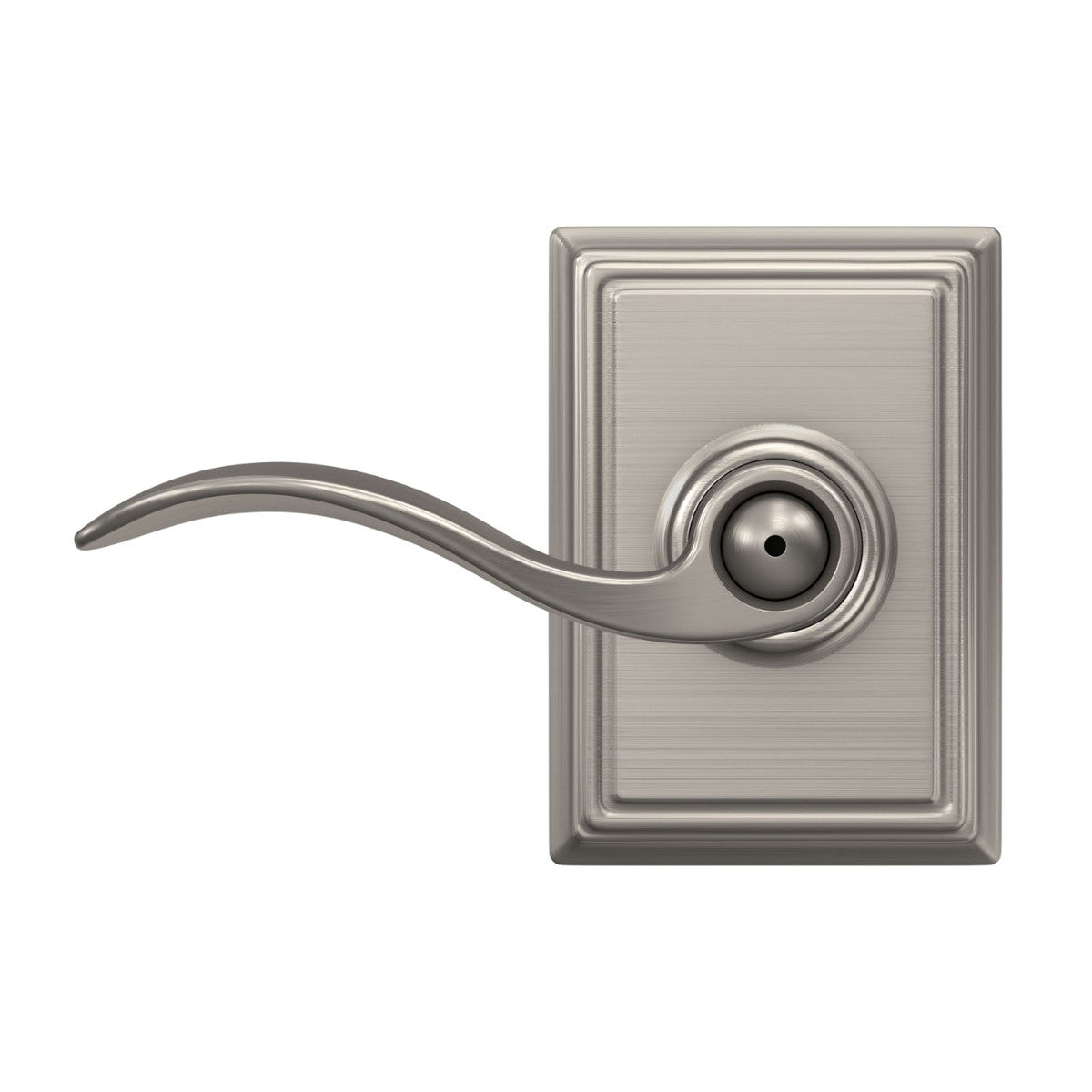 Schlage Accent Aged Bronze Privacy Door Lever with Addison Trim