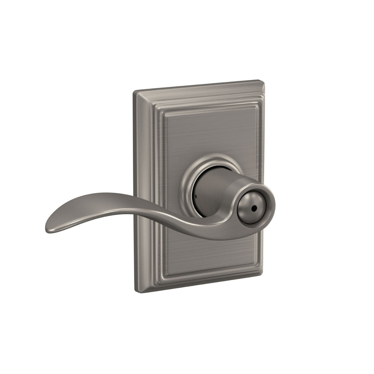 Schlage Accent Aged Bronze Privacy Door Lever with Addison Trim