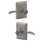 Schlage Accent Aged Bronze Privacy Door Lever with Addison Trim