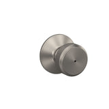 Schlage Bowery Matte Black Privacy Bed/Bath Door Knob
