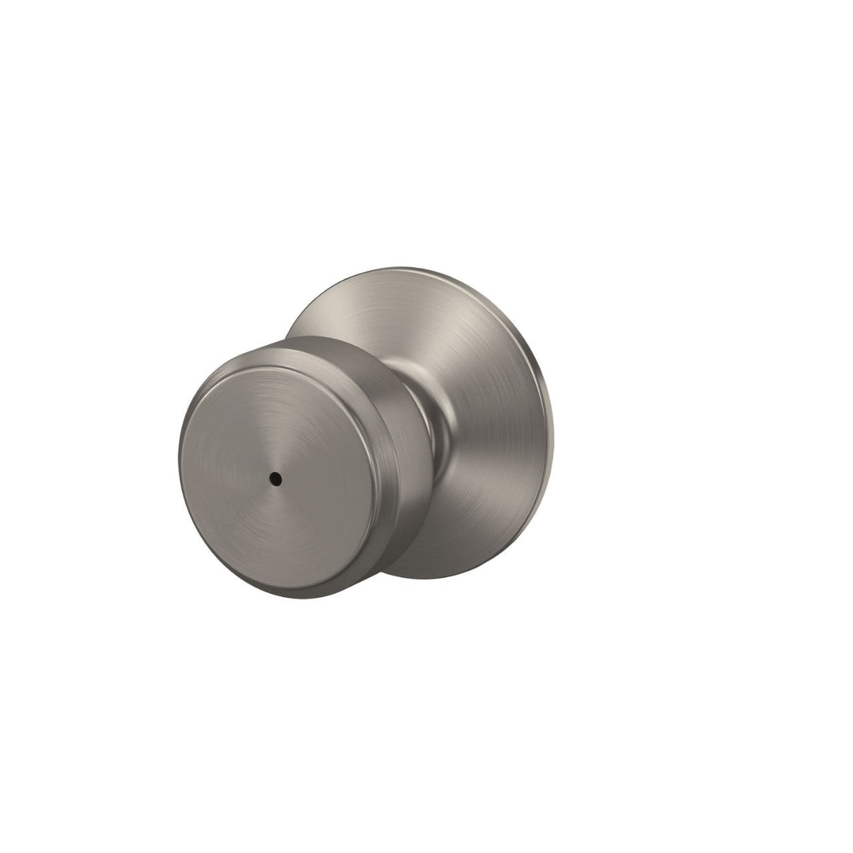 Schlage Bowery Matte Black Bed & Bath Privacy Knob, Right or Left Handed