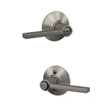 Schlage Latitude Matte Black Privacy Bed/Bath Door Lever