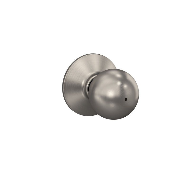Schlage Orbit Privacy Bed/Bath Door Knob in Satin Chrome