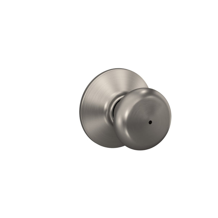 Schlage Plymouth Bright Brass Bed & Bath Privacy Knob, Right or Left Handed