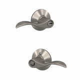Schlage F51-V ACC 716 Accent Lever Aged Bronze Universal Keyed Entry Door Handle