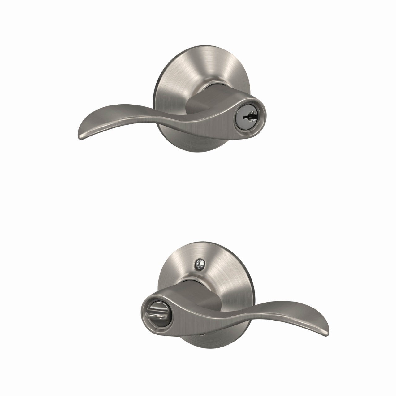 Schlage Accent Aged Bronze Entry Lockset, ANSI Grade 2, Fits 1-3/8 to 1-3/4 in Doors