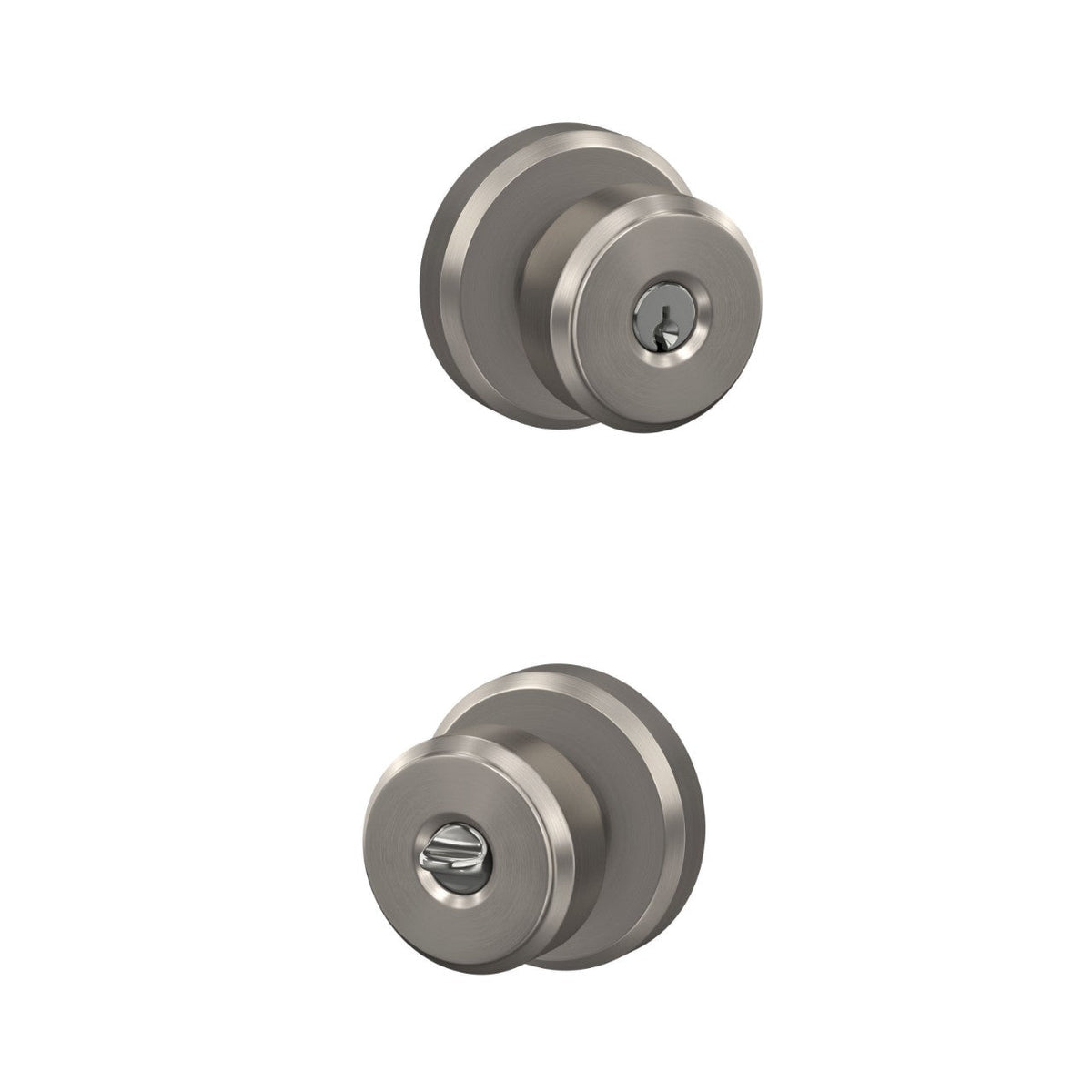Schlage Bowery Matte Black Keyed Entry Door Knob