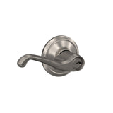 Schlage Flair Bright Brass Entry Lockset, ANSI Grade 2, Fits 1-3/4 in Doors