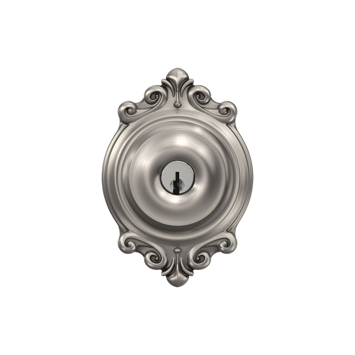 Schlage Georgian Aged Bronze Keyed Entry Door Knob with Brookshire Trim
