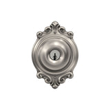 Schlage Georgian Aged Bronze Keyed Entry Door Knob with Brookshire Trim