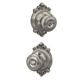Schlage Georgian Aged Bronze Keyed Entry Door Knob with Brookshire Trim