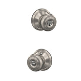 Schlage Georgian Keyed Entry Door Knob – Bright Brass