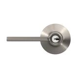 Schlage Custom Latitude Keyed Entry Door Lever, Matte Black