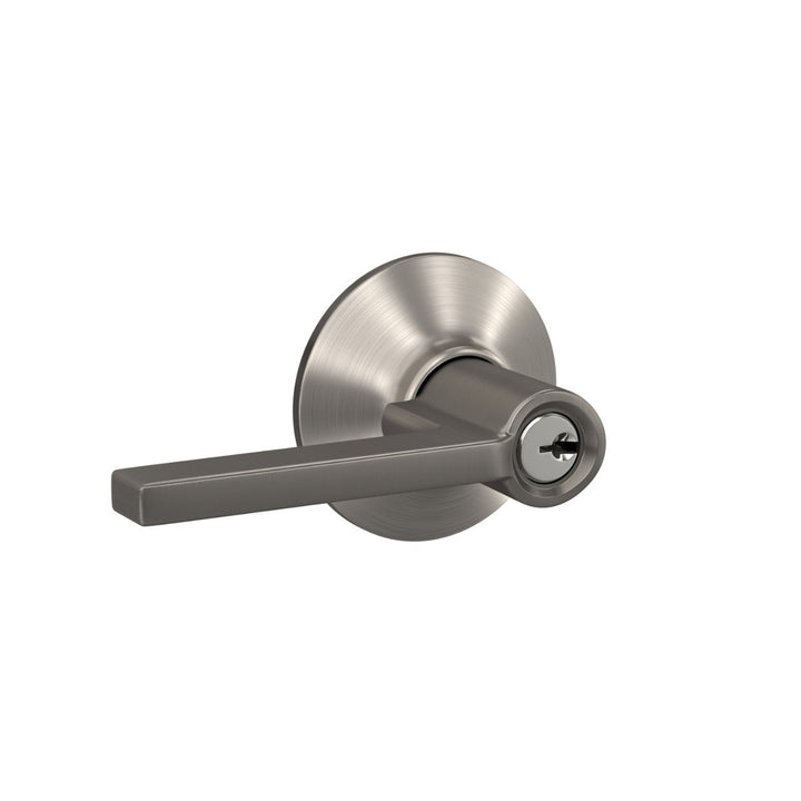Schlage Latitude Satin Nickel Keyed Entry Door Lever