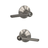 Schlage Latitude Matte Black Keyed Entry Lever, Grade 1, 1-3/4 in. Door Thickness