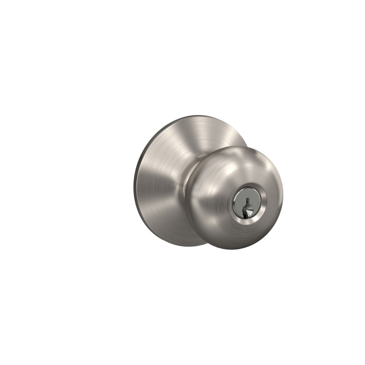 Schlage Plymouth Bright Brass Keyed Entry Door Knob
