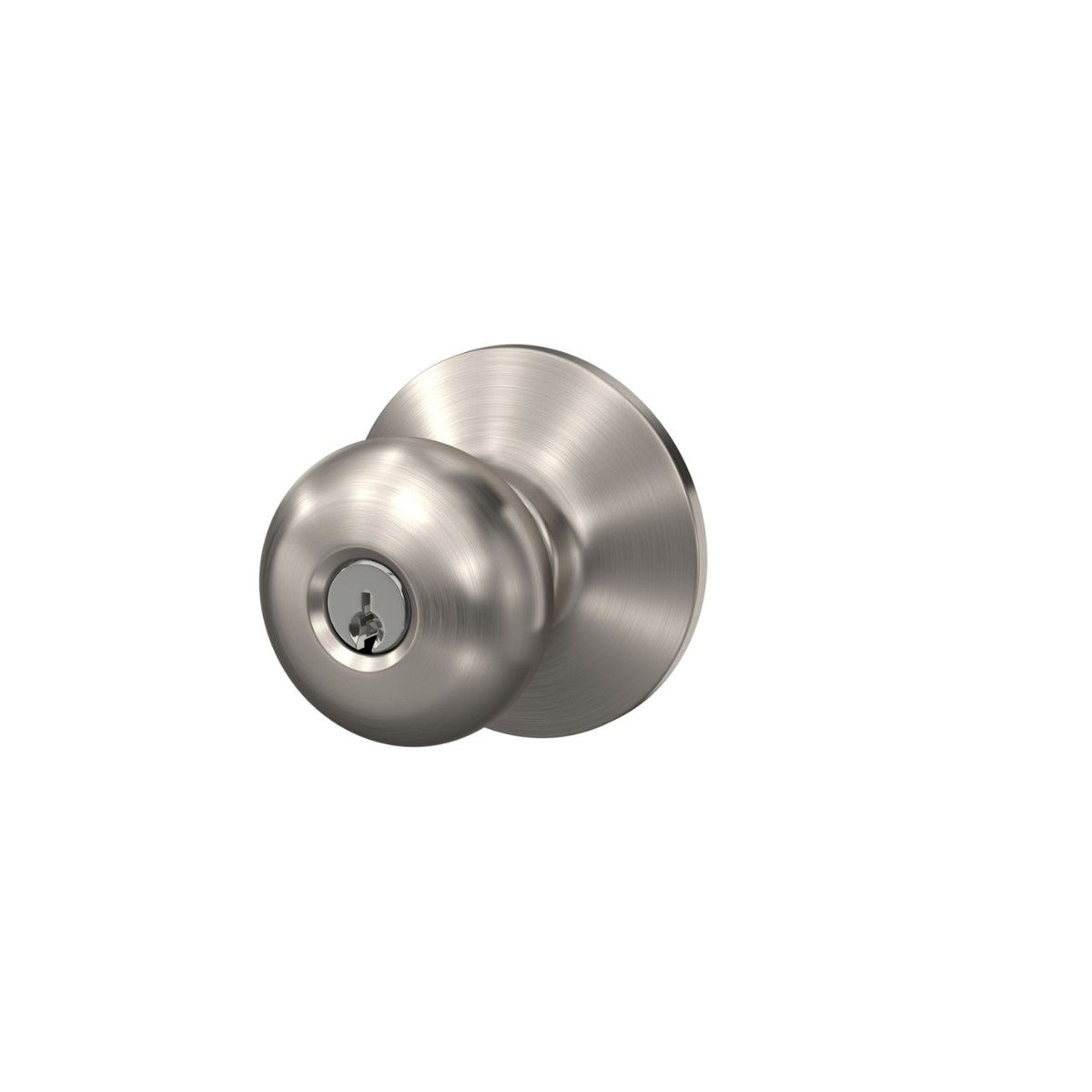 Schlage Plymouth Keyed Entry Door Knob – Matte Black