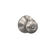Schlage Plymouth Bright Brass Keyed Entry Knob, ANSI/BHMA Grade 2, Keyway K4, Fits 1-3/4 in Doors
