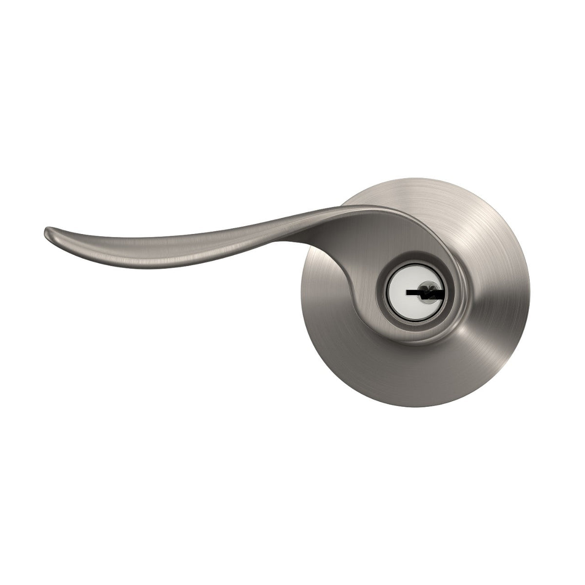 Schlage Sacramento Satin Nickel Keyed Entry Door Lever