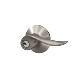 Schlage Sacramento Satin Nickel Keyed Entry Door Lever