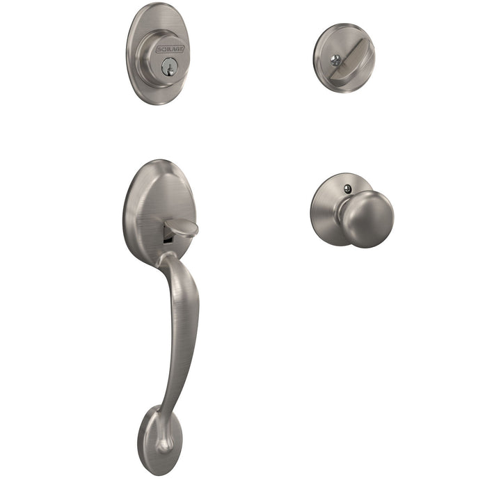 Schlage Plymouth Aged Bronze Handleset – Right or Left Handed