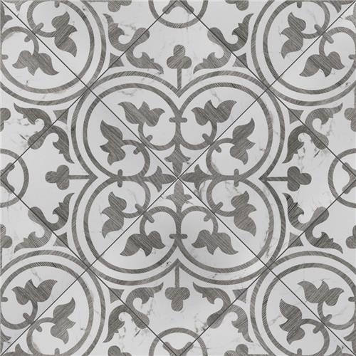 Llama Arte Loire Silver 9-3/4 in. x 9-3/4 in. Porcelain Floor and Wall Tile (10.88 sq. ft./Case)