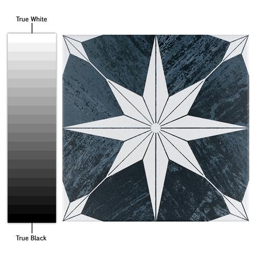 Merola Tile Cassis Stella Black Night 9-3/4 in. x 9-3/4 in. Porcelain Floor and Wall Tile (10.88 sq. ft./Case)